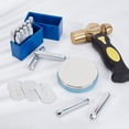 thumbnail image 4 of 1Set Jewelry Stamping Tool Metal Bench Block and 1 Pound Brass Metal Stamping Hammer for Metal Smiting Jewelry Making and Personalizing, 4 of 8