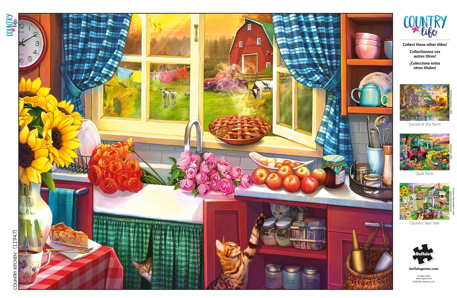 Buffalo Games 1000-Piece Country Life - Country Kitchen Interlocking Jigsaw Puzzle