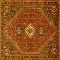 thumbnail image 1 of Ahgly Company Indoor Square Persian Yellow Traditional Area Rugs, 6' Square, 1 of 4