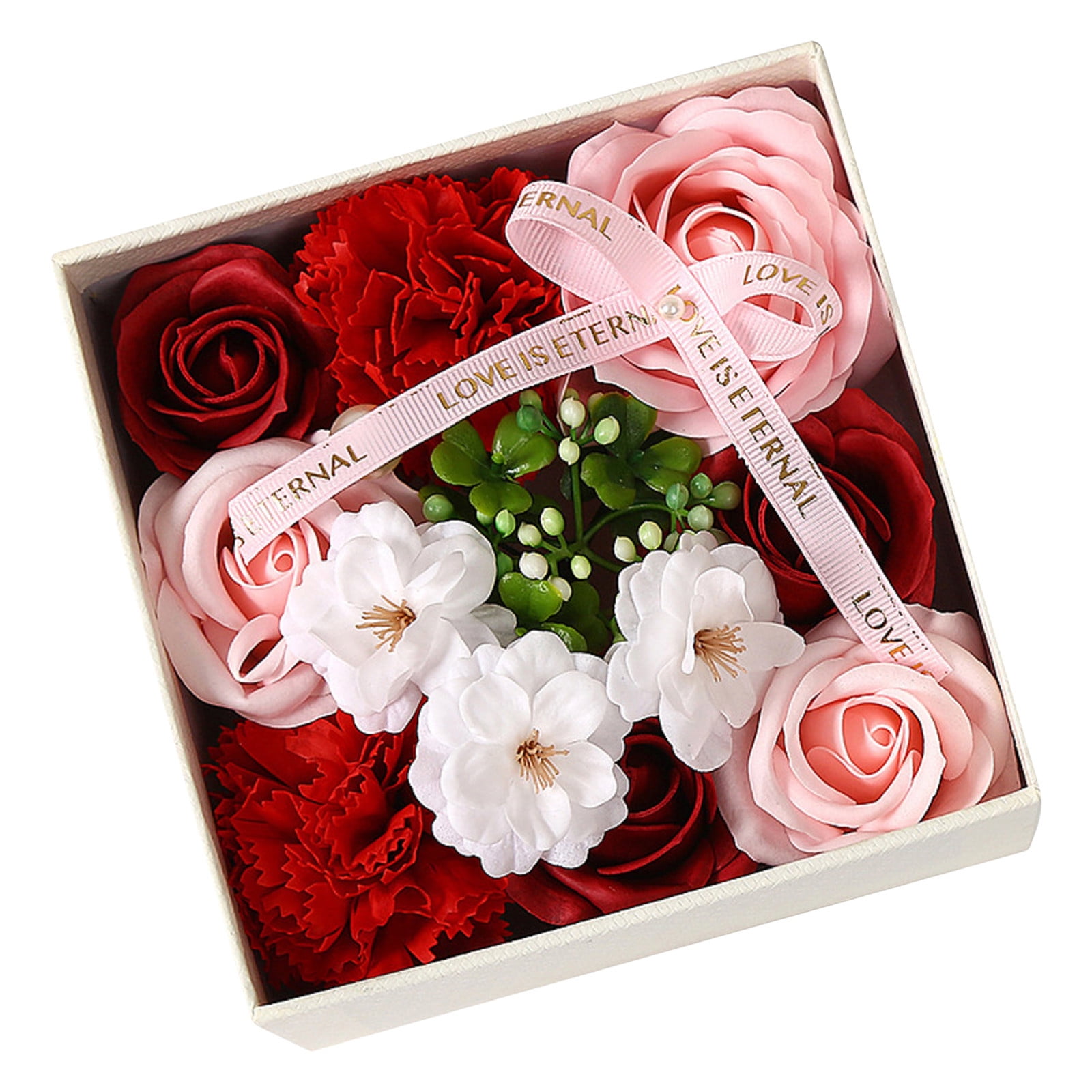 81Pcs/Box Rose Bath Soap Flower Petal With Box For Wedding Valentine's Day Gife 
