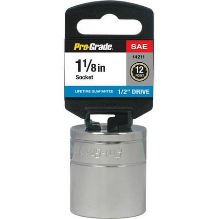 UPC: 0035794142100 | Pro-Grade 14211 0.5 Drive x 1.12 in. 12 Point Socket