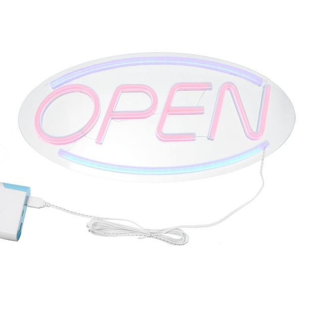 Led Abierto Letrero De Neón Lámpara De Modelado De Neón Alimentada Por Usb Lámpara Decorativa De Acrílico Ampliamente Utilizada Para La Decoración Del Hogar Sala De Estar Dormitorio Club Serendint HA013432-00