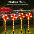thumbnail image 3 of Luces solares navideñas con forma de piruleta Lewondr, paquete de 4 unidades, impermeables, 3 of 7