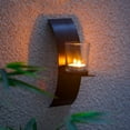 thumbnail image 3 of Candelabro de pared de estilo vintage, candelabro de hierro creativo, decoraciones de pared para el jardín del hogar, negro, 3 of 5