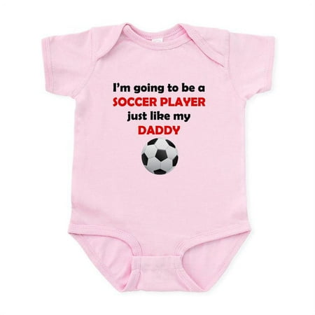 

CafePress - Soccer Player Like My Daddy Body Suit - Baby Light Bodysuit Size Newborn - 24 Months