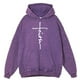 thumbnail image 4 of Sudadera con capucha retro desgastada con letras de fe y cruz para hombre, ropa de abrigo, sudadera holgada 100 % algodón para otoño, sudadera estilo hip hop, 4 of 4