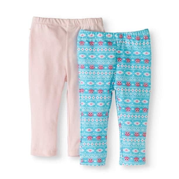 Quiltex Newborn Baby Girl's Ruffle Bottom Leggings, 2Pack Walmart