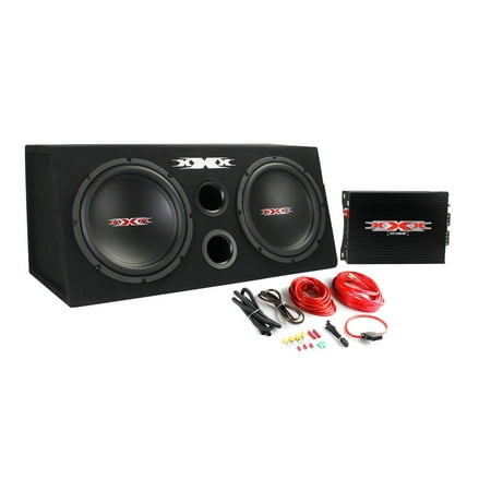 XXX XBX-1200B 12" 1200W Car Subwoofers Subs/Amplifier/Amp Kit/Sub Box Package
