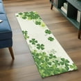 thumbnail image 4 of St Patrick Day Washable Area Rug&nbsp;2x6ft Modern Watercolor Spring Gradient Green Shamrocks Soft Rectangle&nbsp;Rugs for Living Room, Non Slip Carpet for Bedroom&nbsp;Entryway Dining Room, 4 of 9
