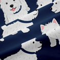 thumbnail image 5 of Homewish Cartoon Dog Blackout Curtains,Cute Pet Themed Curtains Pack of 2 (42x84 Each),Navy Blue, 5 of 6