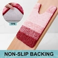 thumbnail image 3 of Sortora Microfiber Toilet Rugs U-Shaped, Shaggy Soft and Absorbent Bathroom Rugs, Non-Slip, Thick Plush Bathroom Mat, Machine Washable Dry Contour Bath Mats for Toilet Base, 24" x 20", Burgundy, 3 of 8