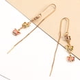 thumbnail image 5 of Bling Jewelry Womens Delicate Pastel Crystal Dangle Earrings with Butterfly Threader 18K Gold Plated, 5 of 5
