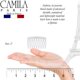 thumbnail image 3 of Camila Paris CP3108 Peine lateral para el cabello francés, pequeño, curvo, blanco, con torcedura francesa, peines decorativos de sujeción fuerte, pinzas para el cabello para mujeres, moño, moño, peina, 3 of 5