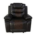 thumbnail image 7 of New Classic Furniture Nikko Leather Glider Recliner in Brown, 7 of 7