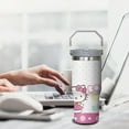 thumbnail image 6 of 30 Oz Mug Hello Kawaii Cat Cute Tumbler Stainless Steel Vacuum Insulated Mug with Top Handle and Straw Double Vacuum Travel Coffee Cup, 6 of 6