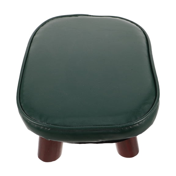 Milisten Small Ottoman Footrest with Padded Upholstered Cushion and Sturdy Wood Legs, Perfect for Home Living Room or Bedroom