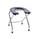 thumbnail image 4 of Asiento de inodoro plegable Yinane multifuncional cómodo esmerilado fácil de lavar silla de ducha Taburete portátil antideslizante Negro 38cm Alto Asiento de inodoro en cuclillas, 4 of 8