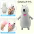 thumbnail image 5 of 2 Pcs Bear Stress Balls Toy, Squishy Bear Toy for Christmas Party Favors, Classroom Prizes, Birthday Gift,Cute and Fun Stress Balls Toy for Adults&Kids（Grey & Pink）, 5 of 6