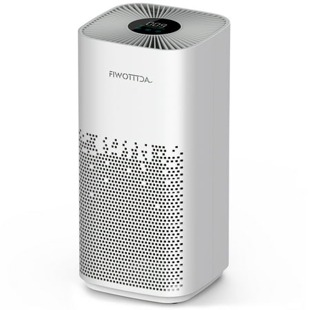 

Air Purifier for Home Large Room 1540 ft² Coverage 5-in-1 H13 True HEPA Filter Reduce 99.97% Smoke Odor 5 Wind Speed with Air Quality Monitor 25dB Quiet for Bedroom Office