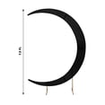 thumbnail image 3 of Efavormart Black Spandex Crescent Moon Chiara Backdrop Stand Cover, Custom Fitted Wedding Arch Cover - 7.5ft, 3 of 6