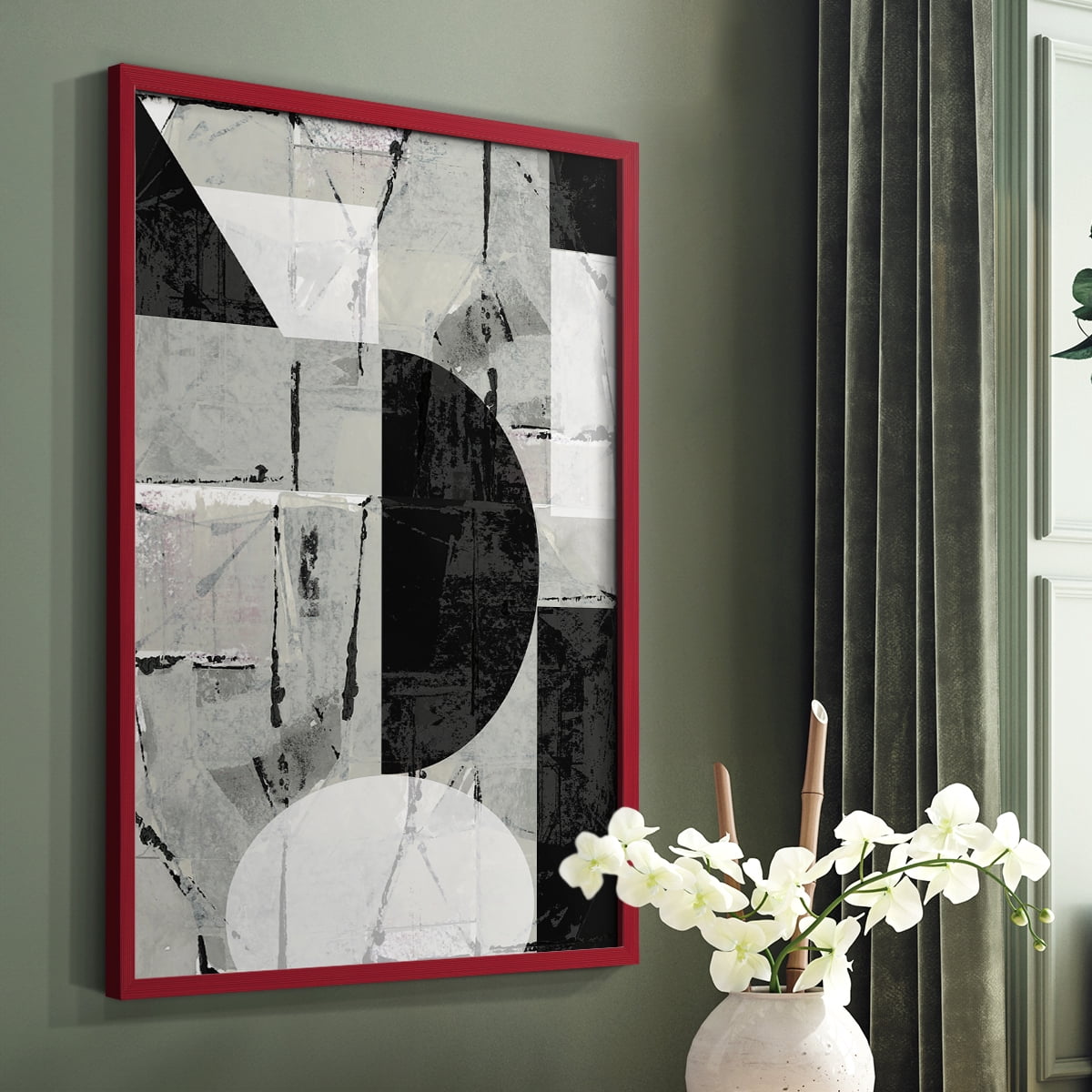 Abstract Neutrality I in Paper Solid Wood 8 x 10 Framed Print