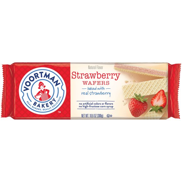VOORTMAN Bakery Strawberry Wafers 10.6 oz