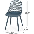 thumbnail image 3 of Christopher Knight Home Delora Outdoor Dining Chair (Set of 2), Green, 3 of 9