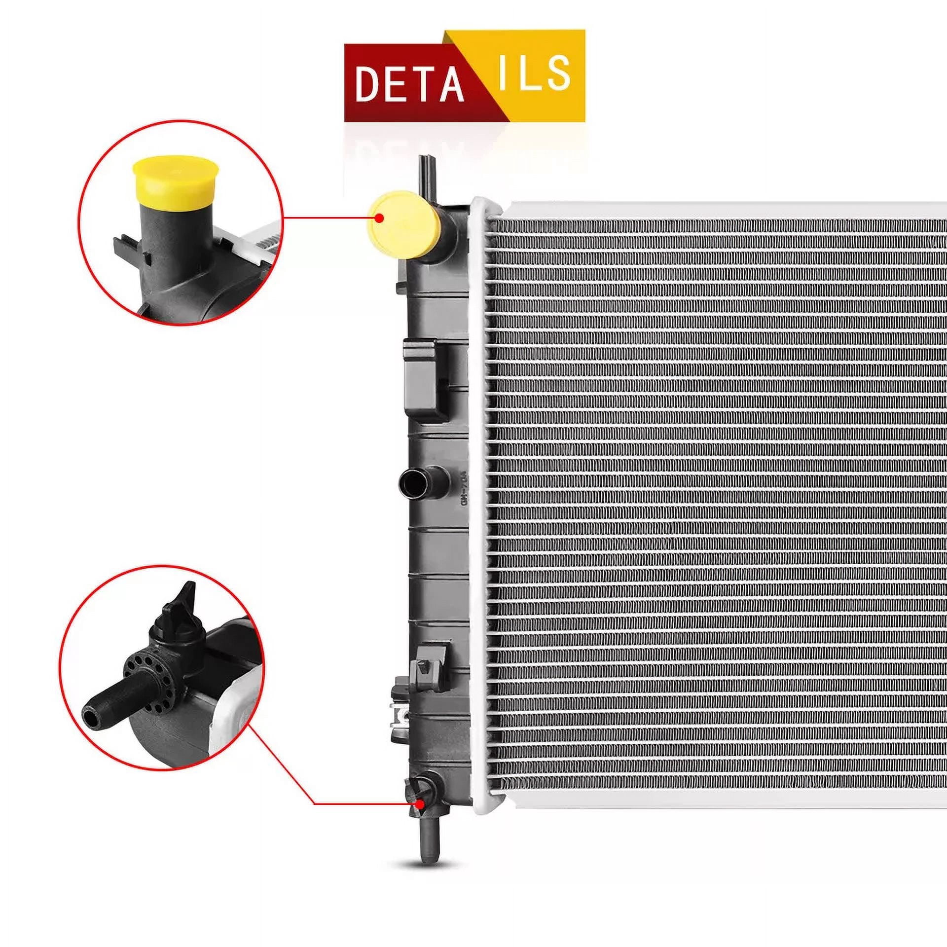 RVNI Radiator For 2004-2010 Chevrolet Chevy Malibu Pontiac G6 Saturn Aura V6 3.5L 3.9L Aluminum