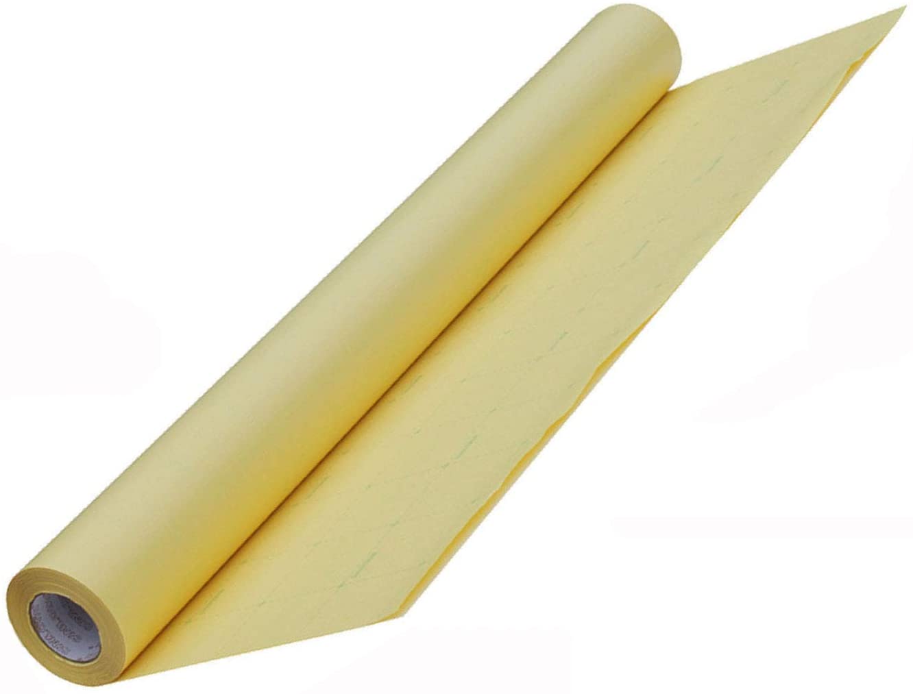 INTBUYING 60*1968inch (1.52*50M) 2Mil Glossy Vinyl Cold Laminating Film for Laminating Machine Yellow