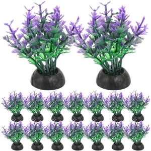 20Pcs Aquarium Fake Plants for Betta Fish Tank Aquatic Water Grass Aquarium Plant for Fish Tank