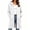 A49 White, variant on Trikvn Women's Long Hooded Sweatshirt Jacket Casual Button Down Cardigan Coat with Pockets Fall Winter Outerwear for Lounge Everyday Wear