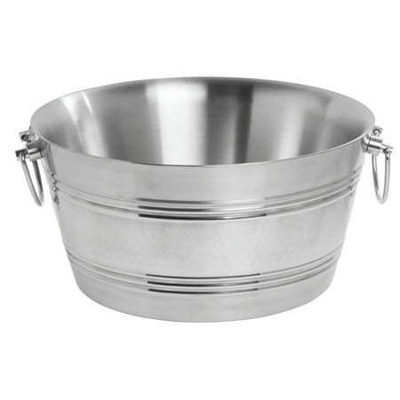 American Metalcraft Party Tub Round 15 Qt Stainless Steel Double Wall - 15
