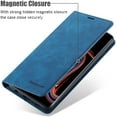 thumbnail image 2 of Premium PU Leather Flip Folio Case for Samsung Galaxy S10e, Protective Case with Kickstand Card Slot Magnetic Closure Shockproof Wallet Cover for Samsung Galaxy S10e - Blue, 2 of 14