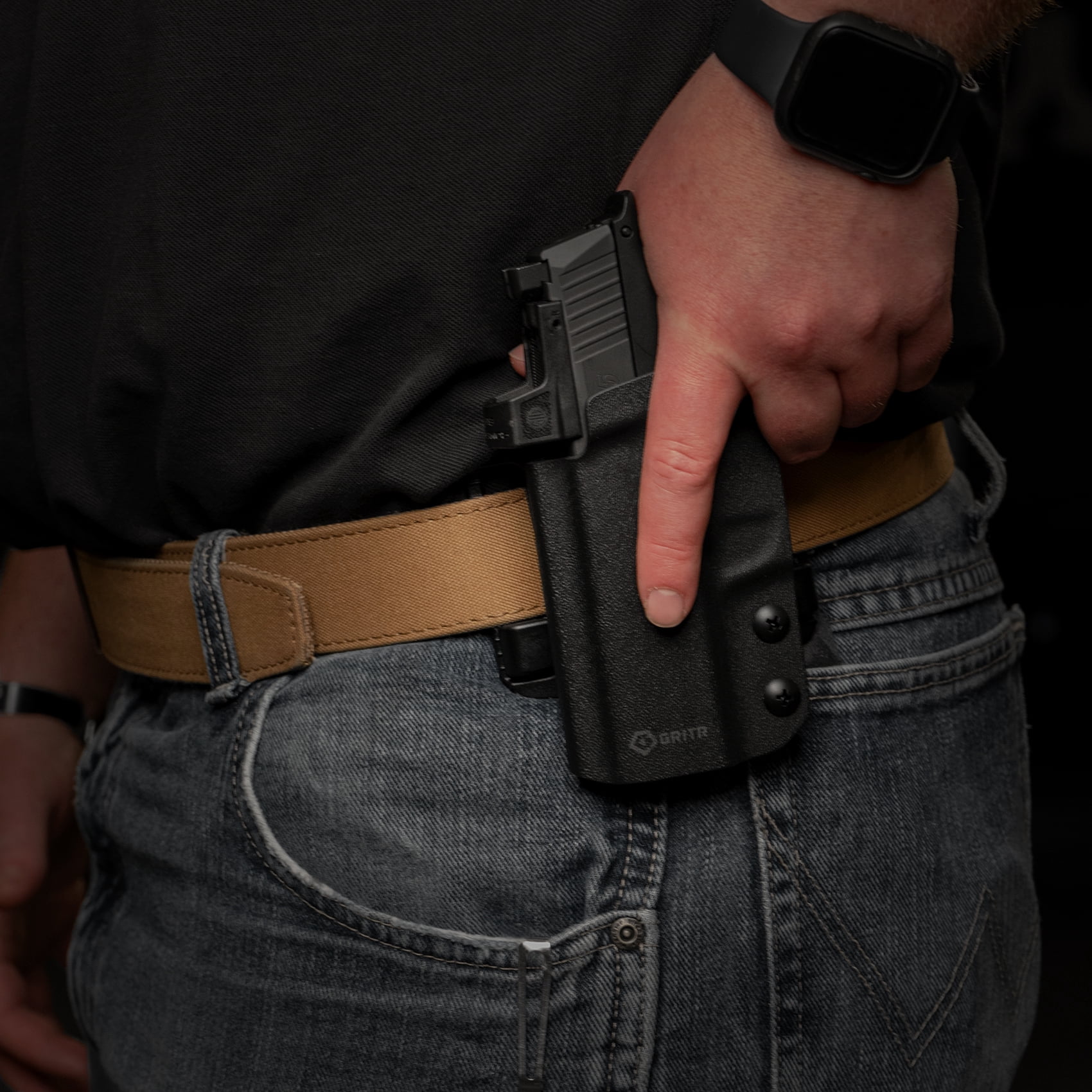 GRITR OWB Kydex Left Hand Gun Holster Fits Sig Sauer P365XL/P365/P365X