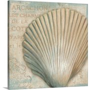 Great BIG Canvas | "A La Plage IV" Canvas Wall Art - 30x30