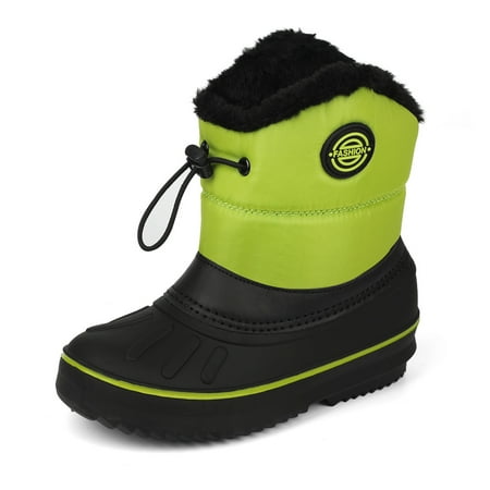 

Waterproof GIrl s Boy s Snow Boots Non Slip Windproof Artifical Plush Anti-Sand Warm Winter Booties