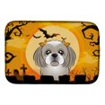 thumbnail image 1 of Caroline's Treasures - Alfombrilla para secar platos de Shih Tzu de plata gris para Halloween, 14 x 21 Caroline's Treasures BB1808DDM, 1 of 1