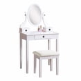 thumbnail image 4 of Moniys Wood Moniya Makeup Vanity Table and Stool Set, 4 of 5