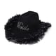 thumbnail image 1 of Sombrero de vaquero brillante, moderno, ligero, con lentejuelas y decoración para adultos. Negro, 1 of 9