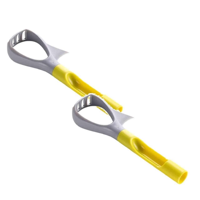Oleegame 2PC Potato Fry Cutter Fruit in Core Multi-functional Remover Vegetable 1 3 Scoop Masher Kitchen,Dining Bar Green