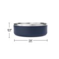 thumbnail image 2 of One Paw, Small Double Stainless Steel Dog Bowl, 1.3L (44 oz), for Dogs and Cats, 2 of 5