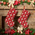 thumbnail image 6 of Lsque 18 Inches cute Christmas Moose Pattern Christmas Stockings Hanging Ornaments,Knitted Xmas Fireplace Hanging Stocking,Holiday Decoration, 6 of 8