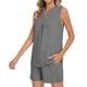 thumbnail image 1 of Camiseta de Manga Corta con Cuello en V para Mujeres con Pantalones Cortos de Bolsillo, Pantalones Casuales Y el Conjunto Superior para las Mujeres, 1 of 5