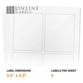 thumbnail image 6 of Wine Bottle Labels - Printable Blank White - 3.5 X 4.5 - Pack of 400 Labels, 100 Sheet Pack - Online Labels® (Color: Waterproof Laser), 6 of 10
