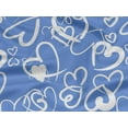 thumbnail image 6 of oneOone Rayon Blue Fabric Valentine Heart Dress Material Fabric Print Fabric By The Yard 56 Inch Wide, 6 of 8