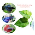 thumbnail image 5 of Betta Leaf Pad Hammock with Suction Cup Double Plastic Leaves Spawning Grounds Breeding Resting Bed 1 Pack / 2 Pack, 5 of 6