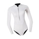 thumbnail image 4 of Traje de neopreno corto para mujer de 2 mm con cremallera frontal y protección solar. L, 4 of 9