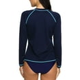 thumbnail image 6 of Women's Printed Rash Vest Long Sleeve UV Swim Shirts Rash, 6 of 6