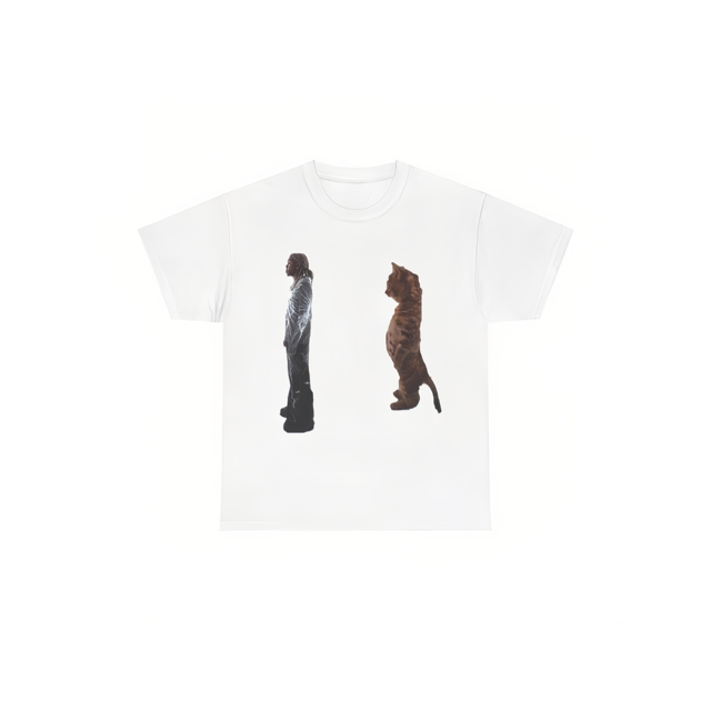 Destroy Lonely Standing Kitty Cat Funny T-Shirt