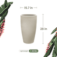 thumbnail image 6 of Ecobo 28" Tall Planter | Eco-Friendly, Durable, Lightweight | Indoor/Outdoor Use, All-Weather, Contemporary Design by Brazilian Artisans - Sand Color, 6 of 7